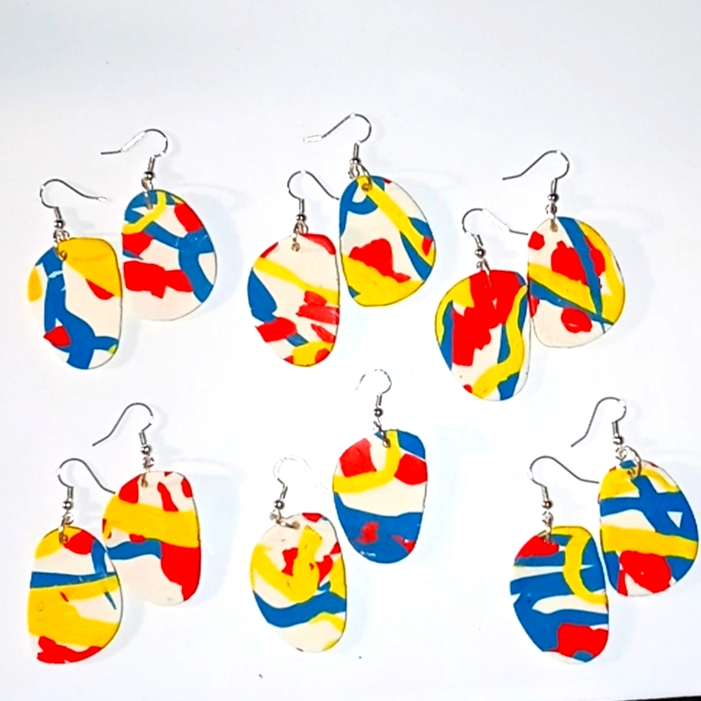 Clay earrings-Paint Me